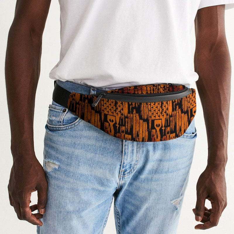Print On Demand - Crossbody Sling Bag - "EOD Bomb Flag" (Orange on Black)